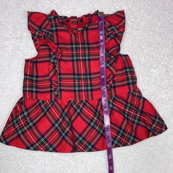 Janie and jack red Bradbury plaid 2 pc set 6-12m - Picture 13 of 13